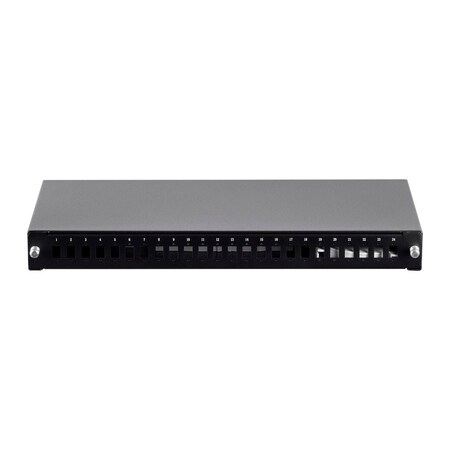 Monoprice 19in Premium Sliding Fiber Optic Patch Panel with Rall For SC_ FC_ ST_ 35992